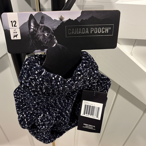 Canada Pooch Black and White Dog Sweater - Picture 4 of 7